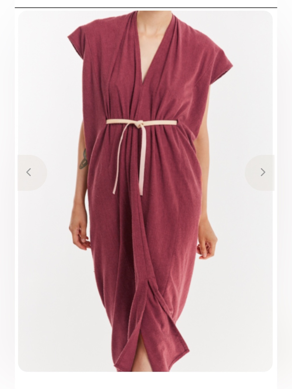 Miranda Bennett Studio Knot Silk Noil in Dust Rose